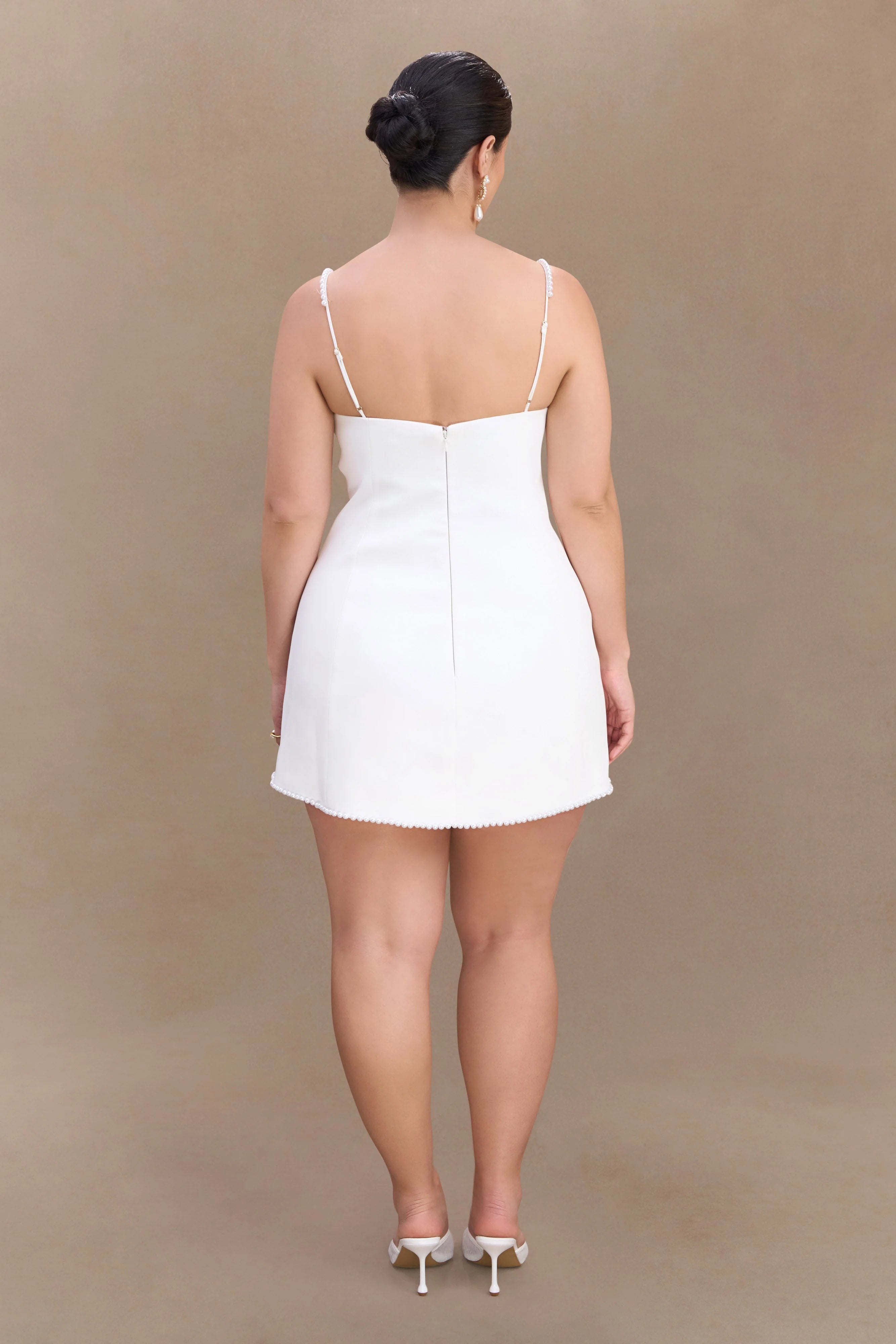 Liliane Suiting Mini Dress - Ivory